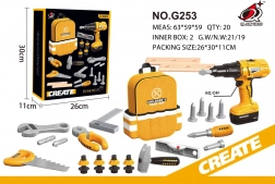 Žlutá sada malého kutila s batůžkem