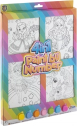 Malování podle čísel 4v1 pro holky – kreativní sada