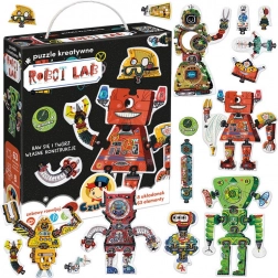 kreativní puzzle 63 dílků – robot lab
