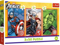 Puzzle 3x50 disney marvel the avengers – tvůj hrdina