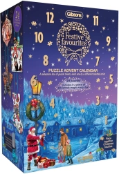 Gibsons adventní kalendář puzzle Sváteční oblíbenosti na 24 dní