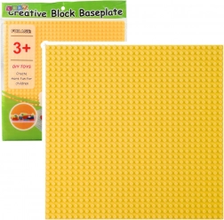 Stavební Deska Pro Kostky Žlutá 25,5x25,5 cm