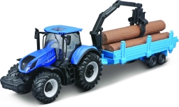farmářská sada traktor new holland t7.315 hd s 3 přívěsy 10 cm