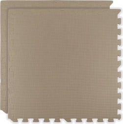 Pěnová podlahová podložka HUMBI 120 × 60, velké voděodolné puzzle, 2 ks, světle béžová