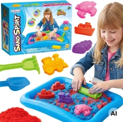 Woopie Sada s kinetickým pískem a nafukovacím pískovištěm
