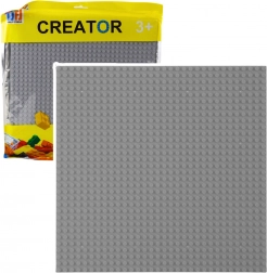 Stavební podložka pro kostky, šedá 25,5 × 25,5 cm
