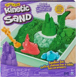 Kinetic Sand – zelená stolní písečná sada s tácem