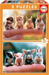 Educa Puzzle Malá zvířátka 2x20 dílků