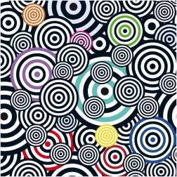 Curiosi čtvercové puzzle Q Shake vzor V 70 dílků