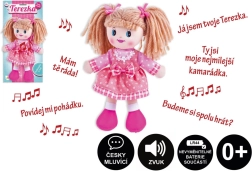 Hadrová panenka Terezka česky mluvící 30 cm
