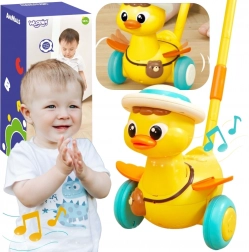 Woopie tlačítkový chodítko na tyči kachnička se světly a zvuky