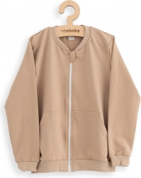 Dětská tepláková mikina New Baby Kindergarten hnědá