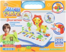 Šroubovací stavebnice s vrtačkou a kufříkem, 205 dílů