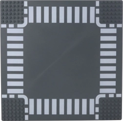 Stavební podložka pro kostky – silniční křižovatka 26 × 26 cm