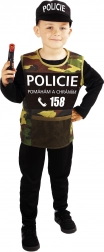 Dětský kostým policisty – eko balení, velikost m