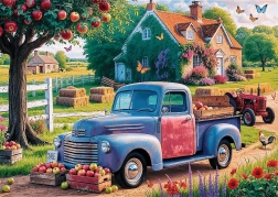 Puzzle TREFL Premium Plus Čajový Čas: Farmářovo Auto 500 Dílků