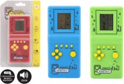 Elektronická hra Padající kostky hlavolam plast 7x14,5 cm 3 barvy se zvukem na baterie