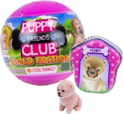 Figurka pejska v překvapení Puppy Club Gold Edition