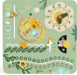 Dřevěný vzdělávací kalendář v angličtině