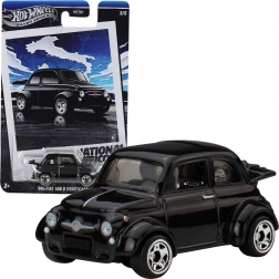 Hot Wheels National Icons – model auta Fiat 500 D Modificado (1960) 1:64, černý
