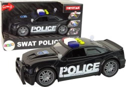 Policejní Auto 1:14 Světla Zvuky Černé