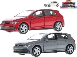 Kovový model auta Volkswagen Golf 8 GTI se zpětným chodem