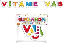 Papírová girlanda Vítáme vás