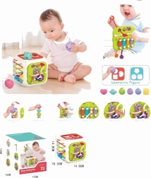 edukační kostka 7v1 se sortérem, kostkami a xylofonem