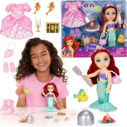 Mini panenka DISNEY Malá mořská víla Ariel 16 cm s doplňky