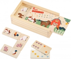 domino farma 2kids toys – oboustranné dřevěné domino pro děti