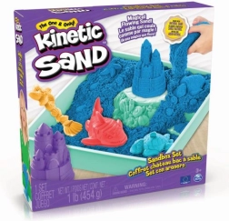 Kinetic Sand Piaskoviště – sada s modrým kinetickým pískem