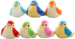 Plyšový ptáček se zvukem 14 cm na baterie - 1 kus