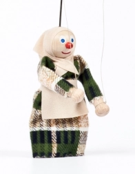 gerlich dřevěná loutka babička anežka 12 cm