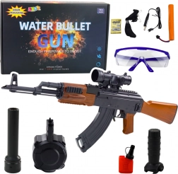 Karabin na vodní kuličky s příslušenstvím a ochranými brýlemi