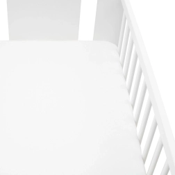 Jersey prostěradlo do postýlky new baby 120 × 60 bílé