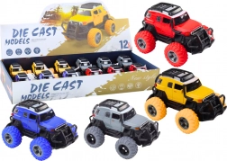 Autíčko terénní 1:32 kovové gumová kola světla zvuky pohon