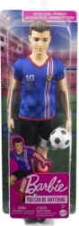 Barbie Ken fotbalista v modrém dresu