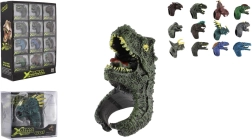 Nastavitelný dětský prstýnek dinosaurus, plast, 2 × 4 cm (mix motivů)