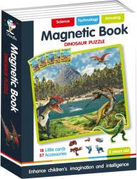 Magnetická kniha – dinosauří skládačka 75 ks