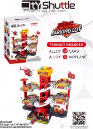 víceúrovňové hasičské parkoviště s výtahem a příslušenstvím