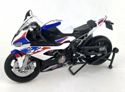 Motocykl BMW S1000RR v měřítku 1:12 bílý