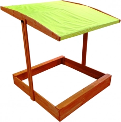 Dřevěná pískoviště se stříškou 120x120 cm