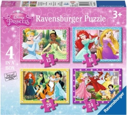 Ravensburger puzzle Disney Princezny 4v1