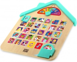 dřevěný hudební domeček s abecedou cz/sk