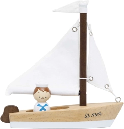 Le Toy Van dřevěná plachetnice s kapitánem