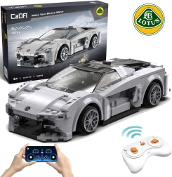 Stavebnice CaDA RC sportovní auto LOTUS Evija, šedé, 308 dílků, Dual Mode