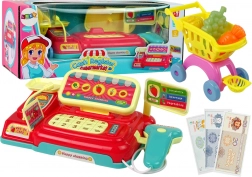 Dětská pokladna s nákupním košíkem a skenerem
