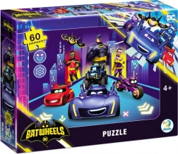 Puzzle DODO Batwheels: Noční Jízda 60 Dílů
