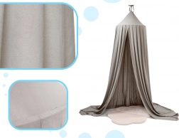 Závěsný baldachýn nad postýlku – Šedá