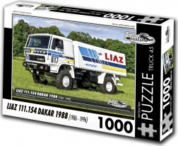 Retroauta puzzle nákladní vůz Liaz Dakar